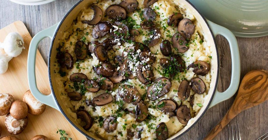 Mushroom and White Wine Risotto