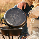 Yellowstone™ Seasoned Cast Iron Bucking Bronco Combo Cooker LCCYW