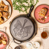 AVAILABLE NOW! LODGE 12 Inch Skillet "Love is Like a Butterfly" Dolly Parton Skillet