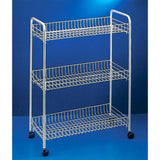 "Slim De Lux" Rolling Cart by Metaltex