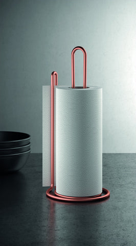 My Roll Copper Vertical Kitchen Paper Towel Holder by Metaltex