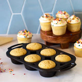 MUFFIN PAN 6 CUP  LODGE CAST IRON New Design IN STOCK NOW