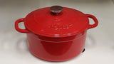 Lodge Red Enameled 5.5QT Dutch Oven RED