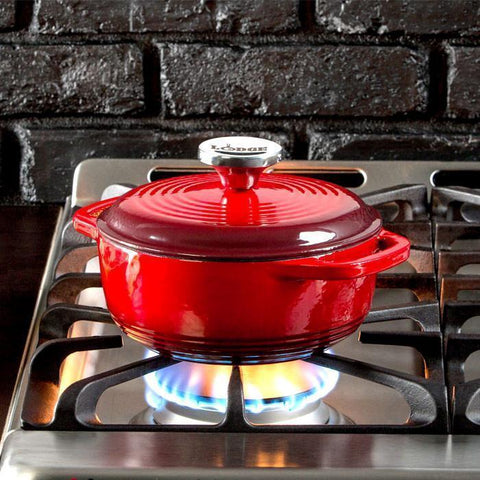 Enamel Dutch Oven 1.5 qt. (Red) by Lodge