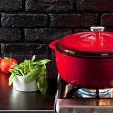 Enamel Dutch Oven 7.5 qt. (Red) by Lodge