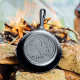 Wanderlust Series 8 Inch Cast Iron Tent Skillet - LIMITED EDITION