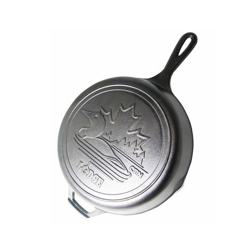 10.25 Inch Cast Iron Skillet with Loon Scene & Hot Handle Holder by Lodge