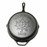 12 Inch Cast Iron Skillet with Maple Leaf Scene  by Lodge